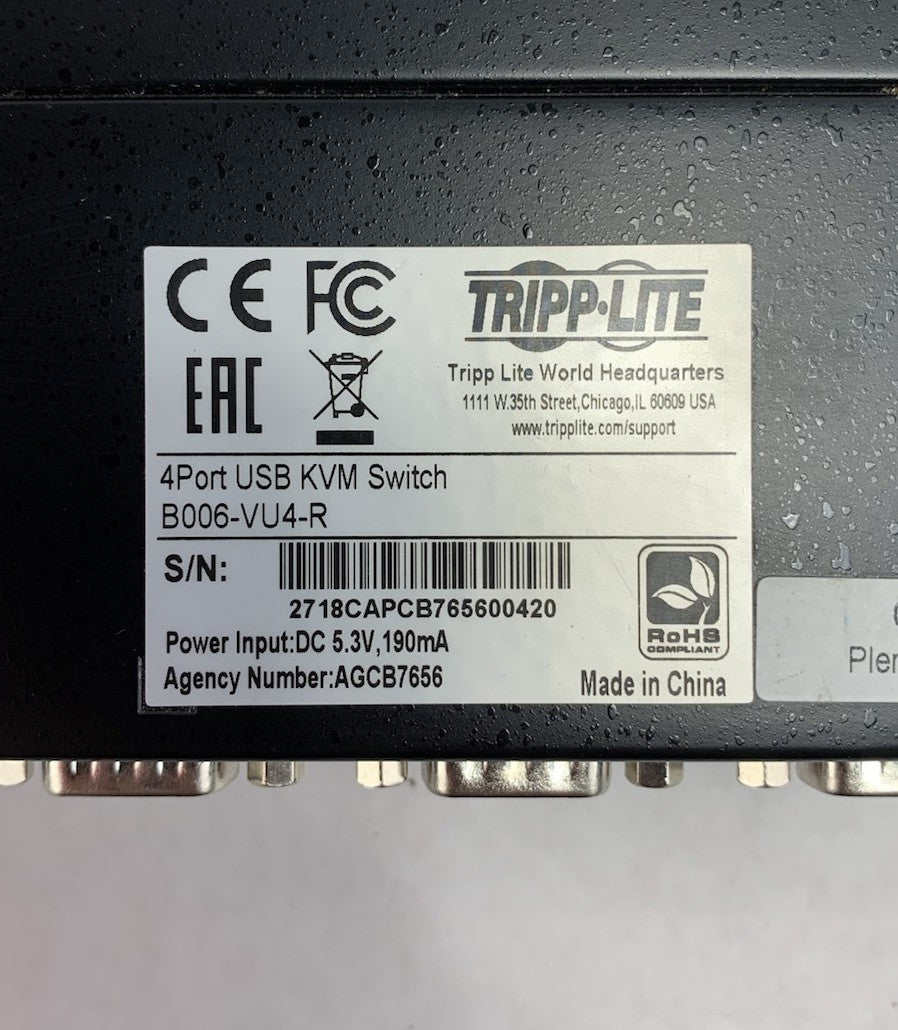 Tripp-Lite B006-VU4-R 4-Port USB KVM Switch9