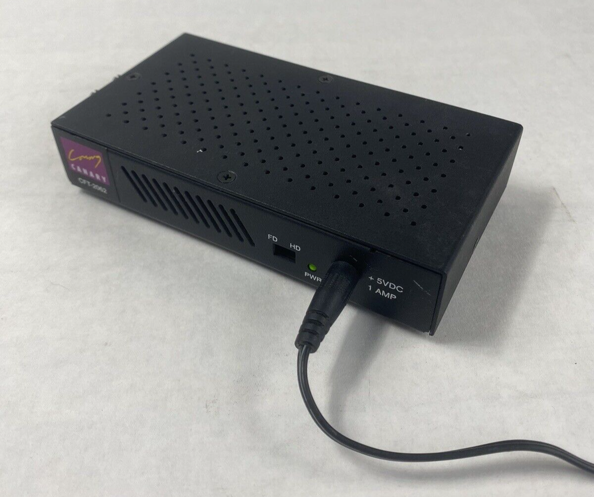 Canary CFT 2062 100Base-FX to 100Base-TX Media Converter Tested