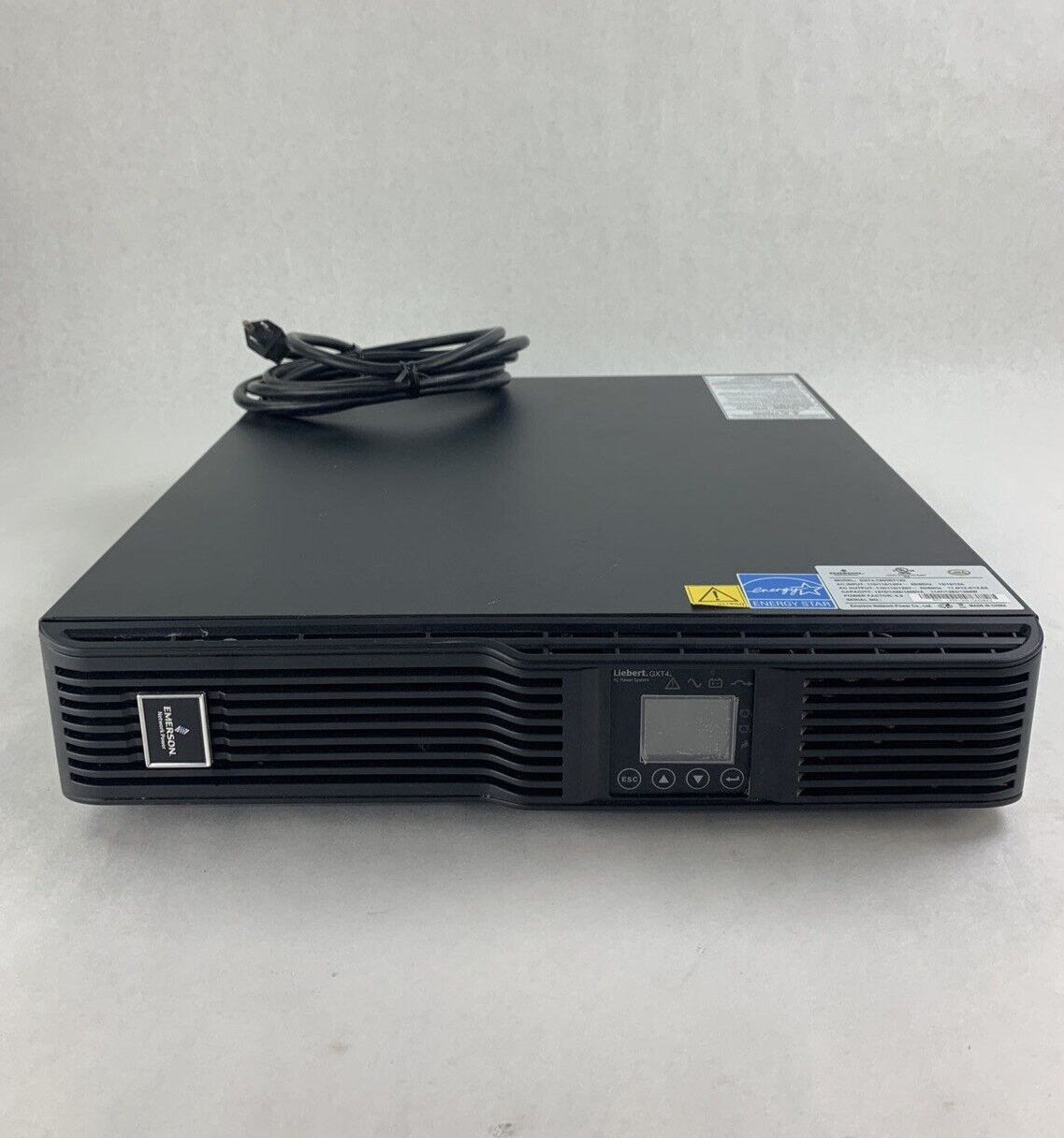 Emerson Vertiv Liebert GXT4-1500RT120 Network Power UPS System No Batteries
