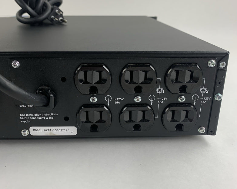 Liebert Vertiv GXT4-1500RT120 GXT4 1500VA Tested No Battery w/ IS-UNITY-DP
