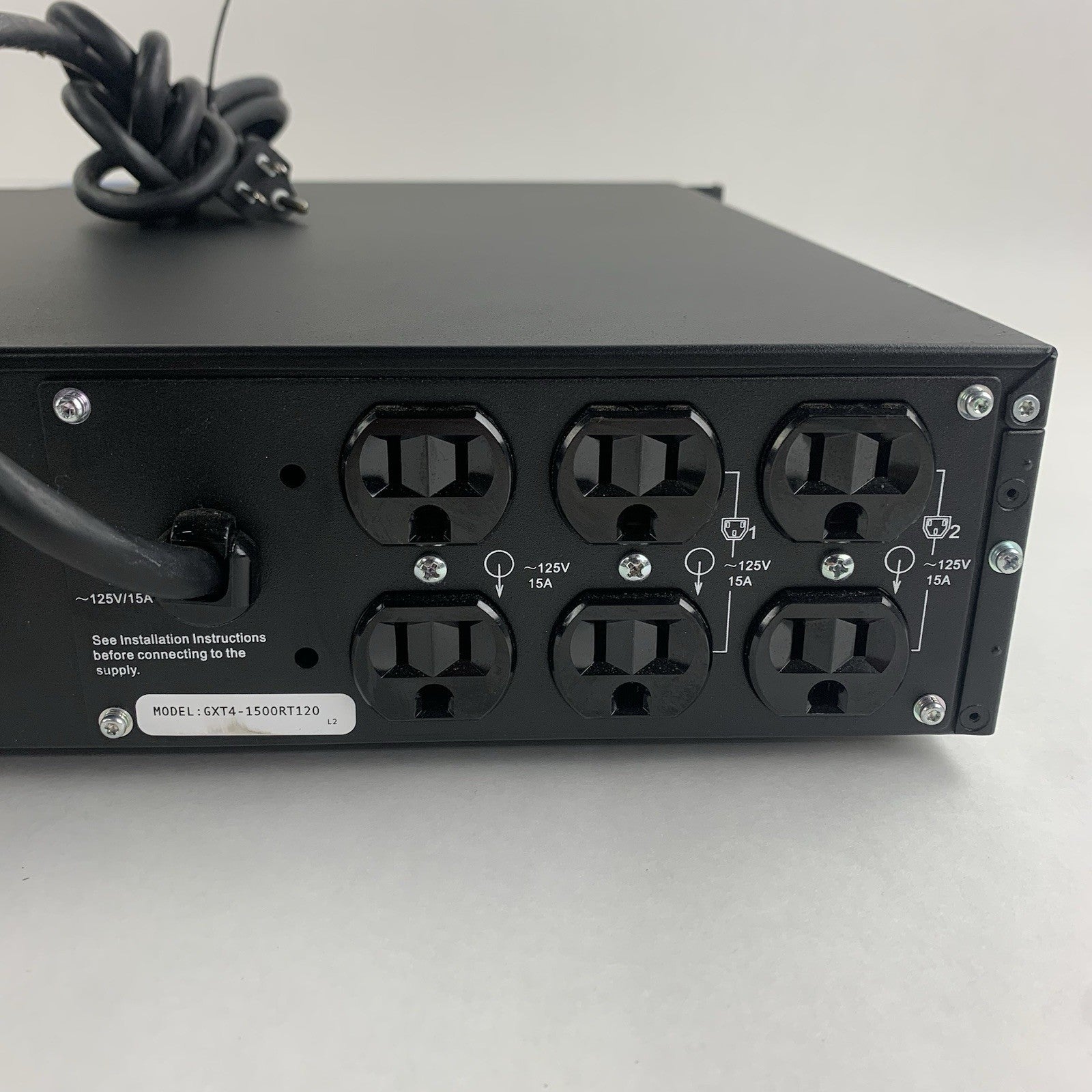 Liebert Vertiv GXT4-1500RT120 GXT4 1500VA Tested No Battery w/ IS-UNITY-DP7