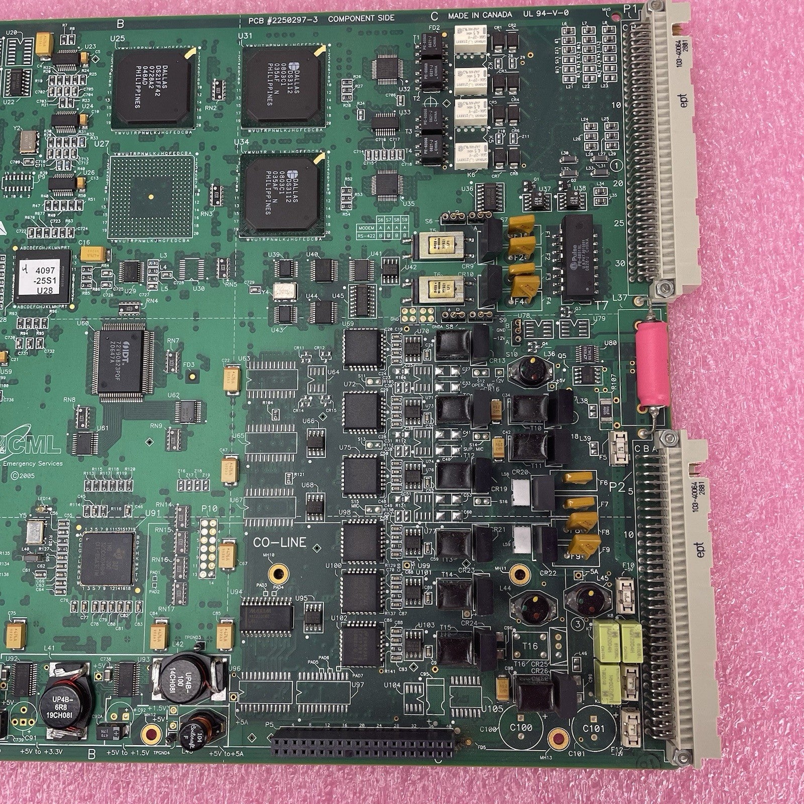 CML Emergeny Services PCB SR1 Sentinel 911 CPU Board 2250297-3 - Untested4