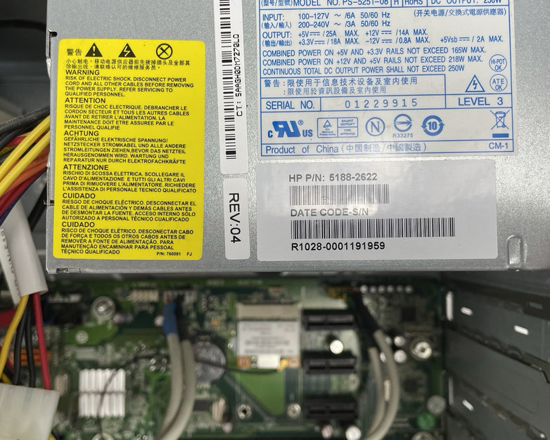 HP Pavilion P6000 MT AMD Athlon 2 x4 820 2.80 GHz 6 GB RAM No HDD No OS