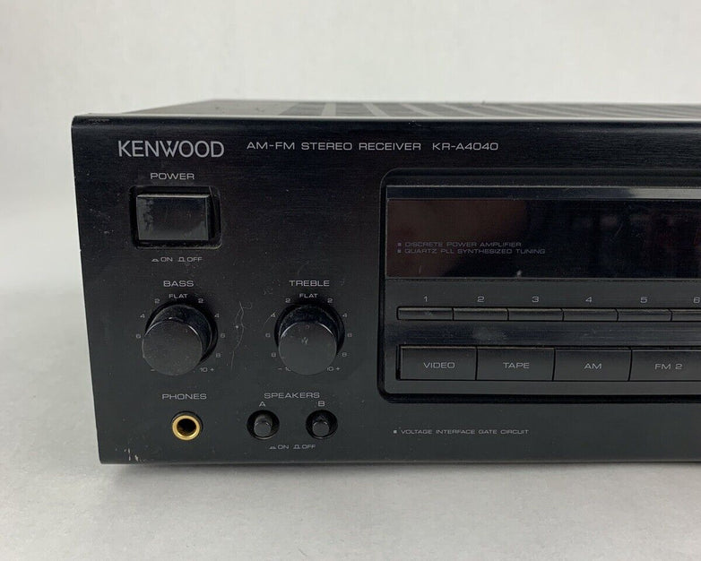 Kenwood KR-A4040 2 Channel Stereo Receiver No Remote No Power For Parts