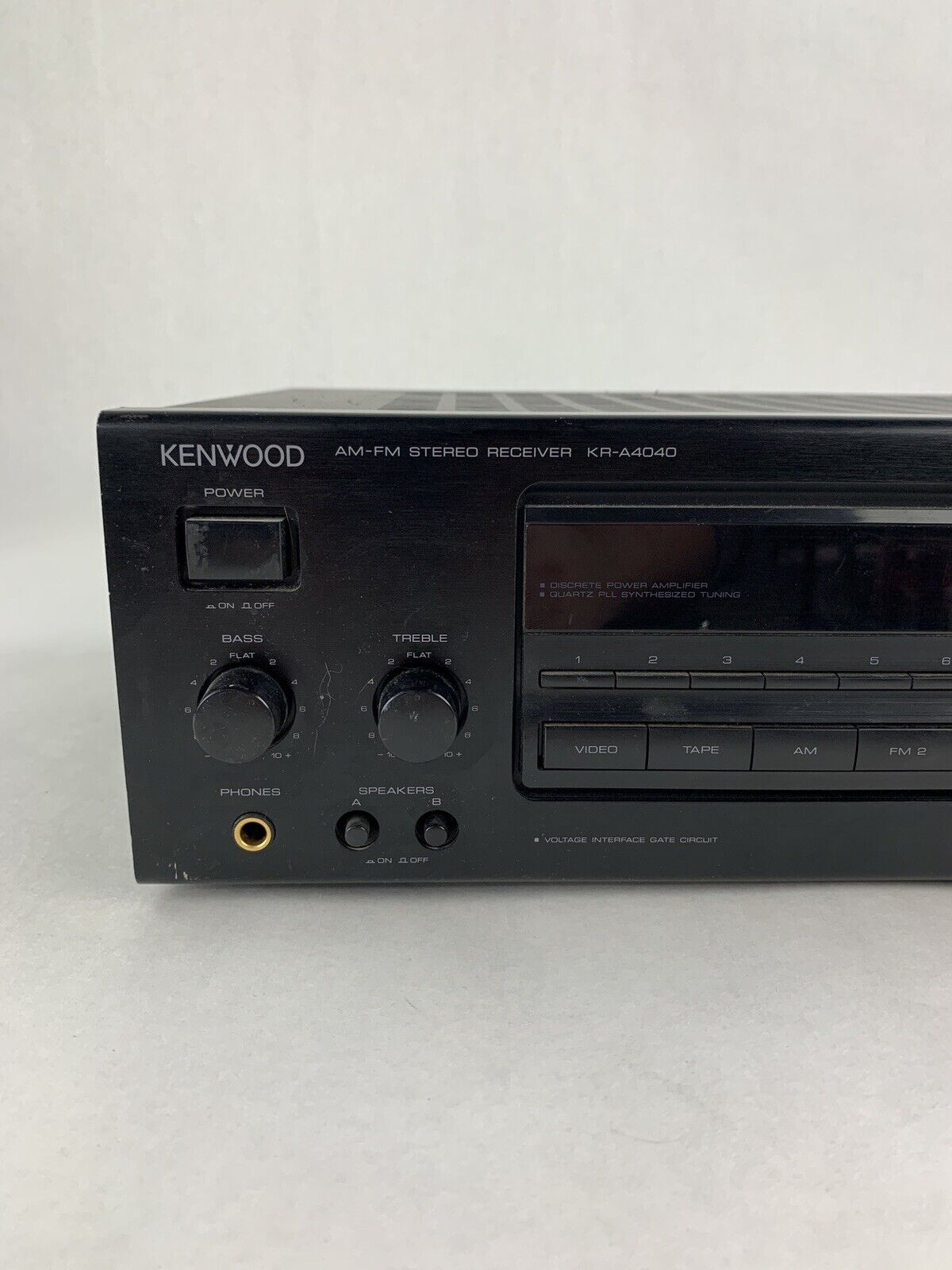 Kenwood KR-A4040 2 Channel Stereo Receiver No Remote No Power For Parts