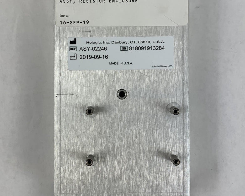 Hologic ASY-02246 Resistor Enclosure - Untested