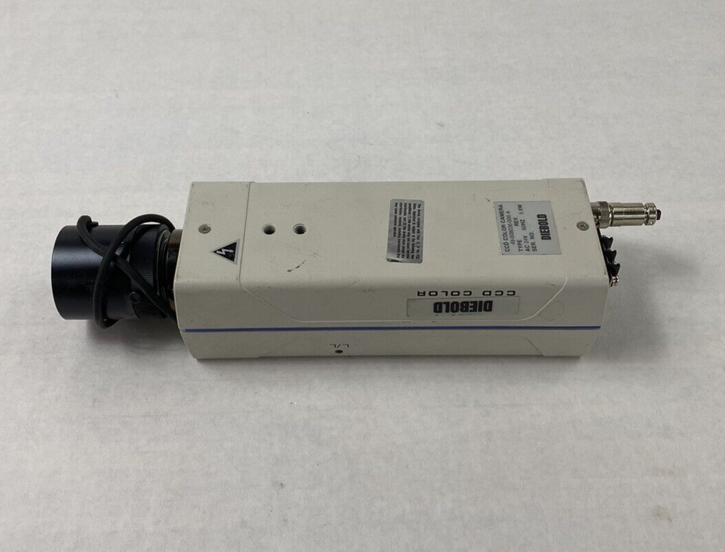 Diebold CCD Camera AC24V 49-008036-000A 25mm APC TV Lens For Parts or Repair