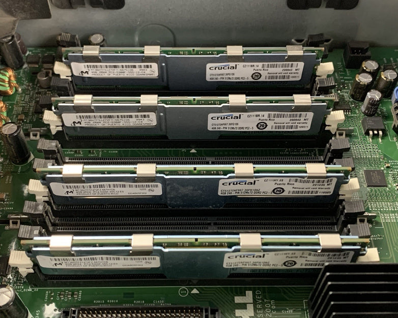 Dell PowerEdge 2900 Server Intel Xeon E5410 2.33 GHz 16 GB Ram No OS No HDD