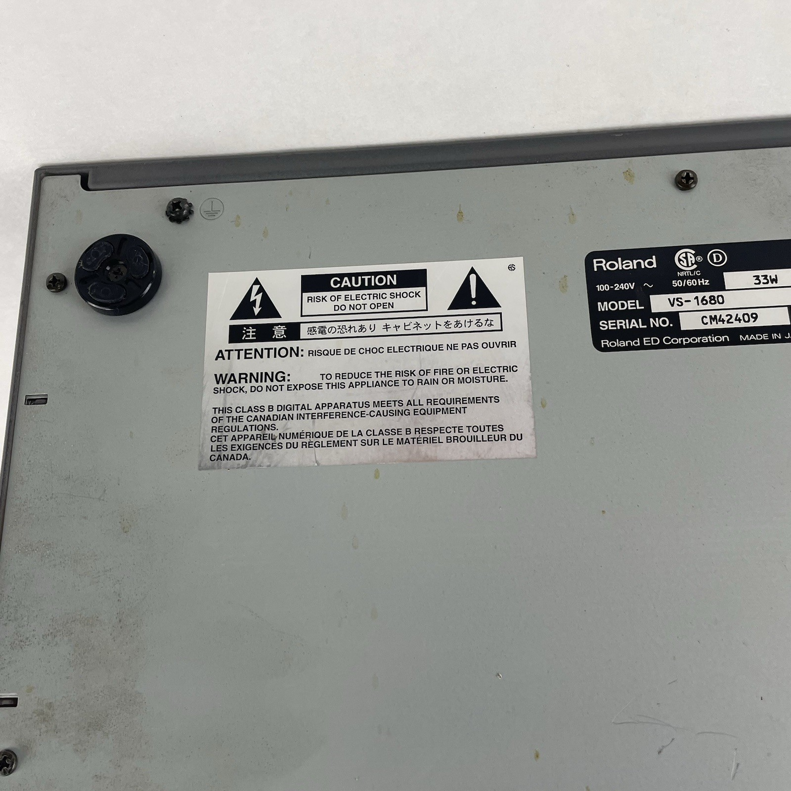 Roland VS-1680 24 bit Digital Studio Workstation Tested For Parts No Power Cord13