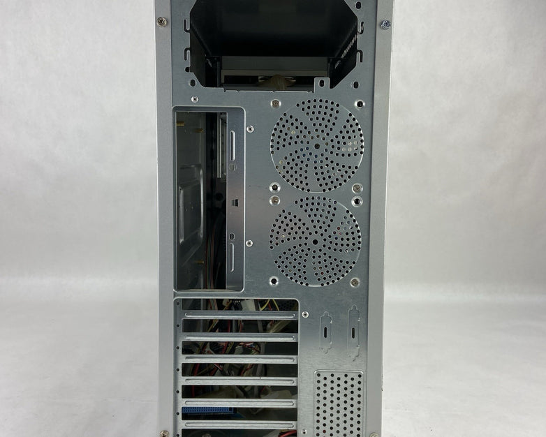 Vintage Unbranded Silver Mid Tower Case Bare Bones No PSU