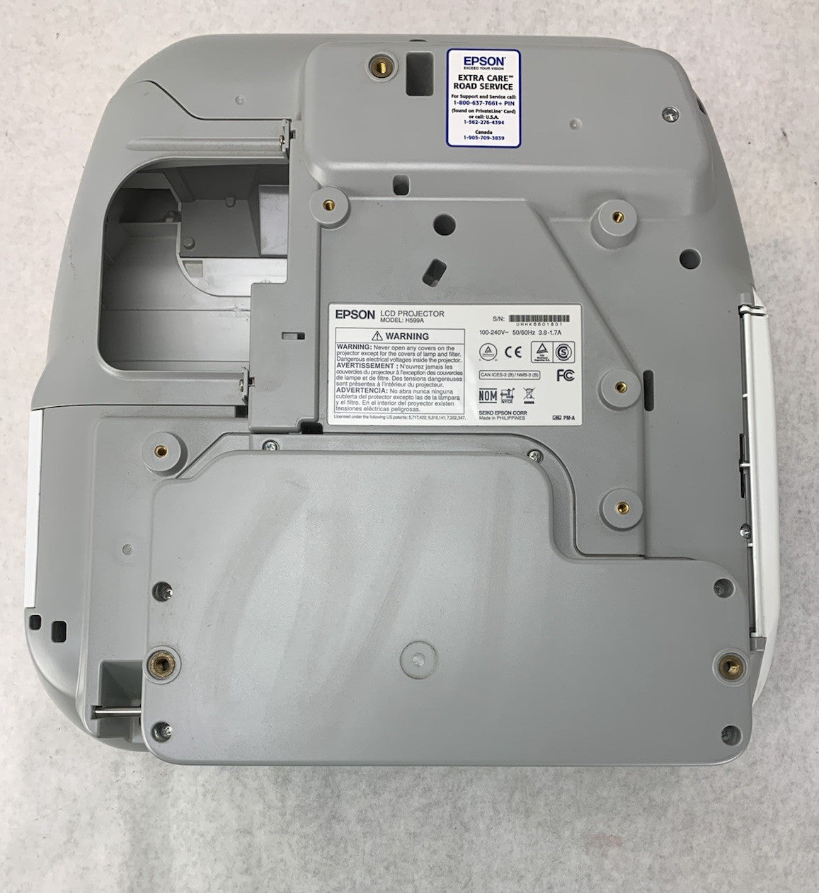 Epson H599A BrightLink 595Wi LCD Lamp Projector 1231 Lamp Hours No Remote6