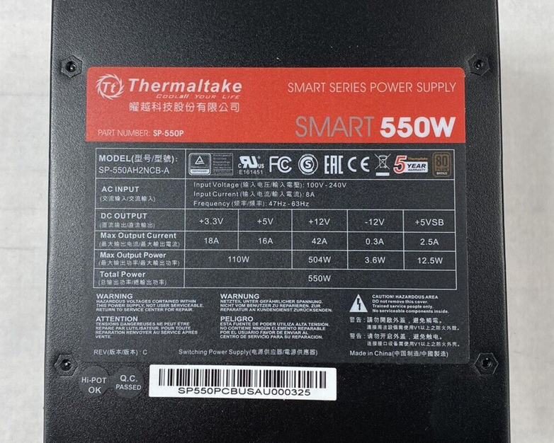 Thermaltake SP-550P Smart Series 550W 80 Plus Bronze Power Supply Tested