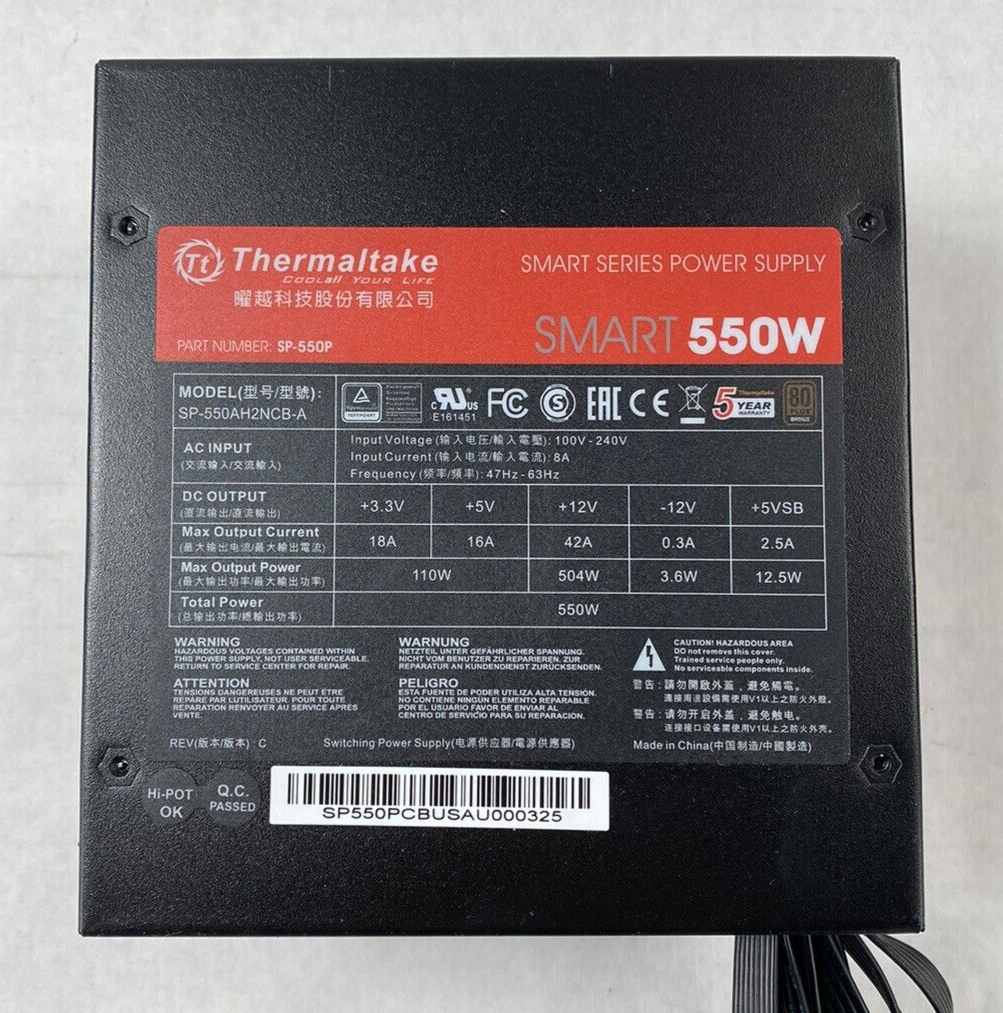 Thermaltake SP-550P Smart Series 550W 80 Plus Bronze Power Supply Tested