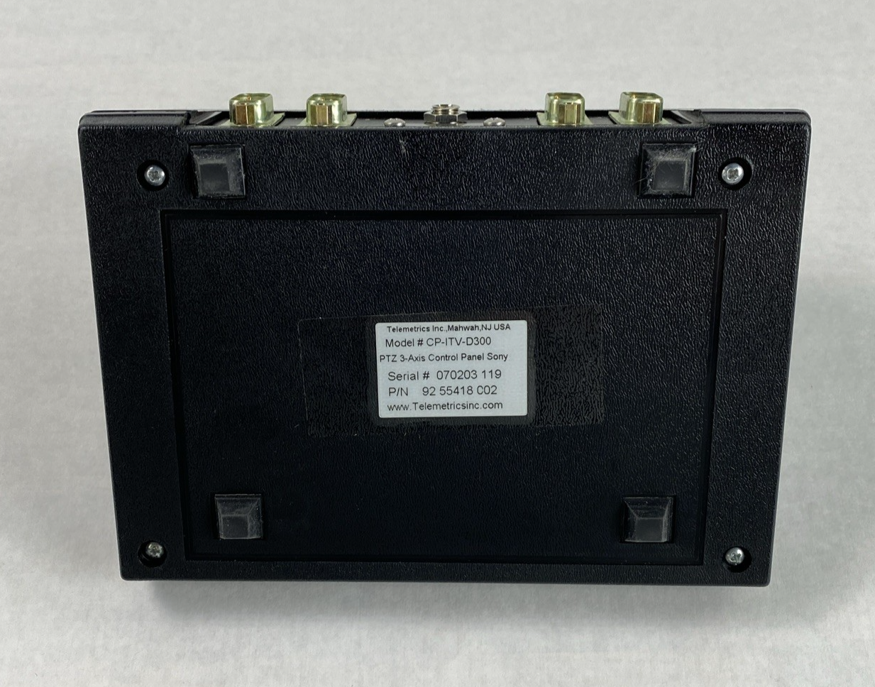 Telemetrics CP-ITV-D300 Camera Control Panel No AC Adapter Untested