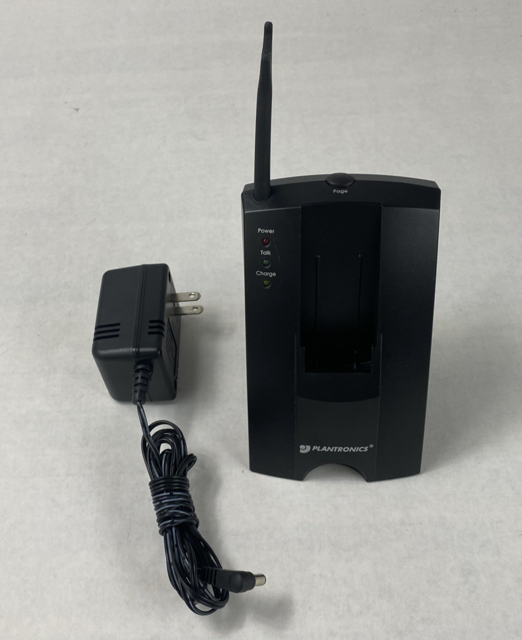 Plantronics Model CT10 Cordless Telephone Phone Headset Base w/ AC Adapter
