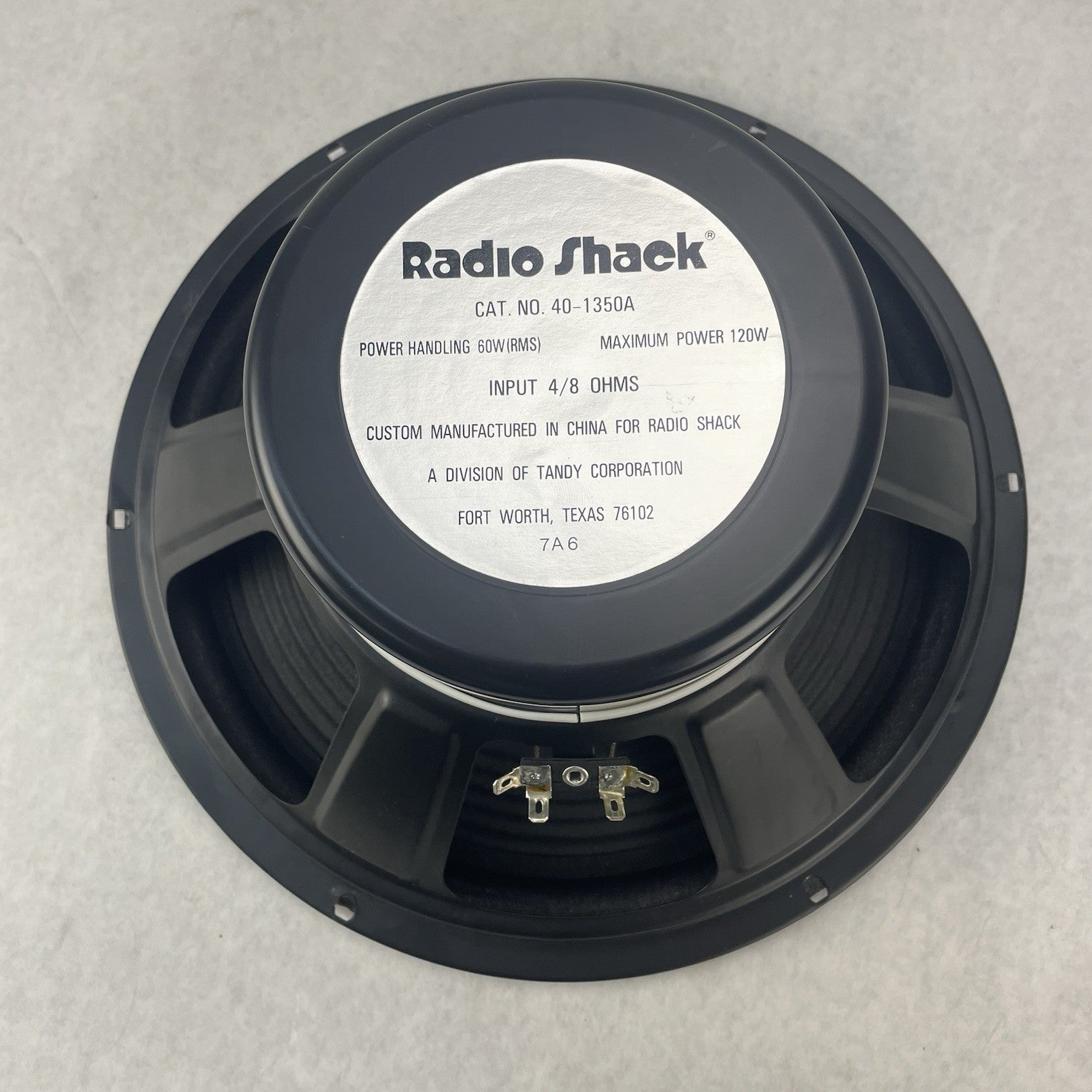 Radioshack 40-1350A Woofer 10" – Tested Working – Vintage Radio Shack Speaker10
