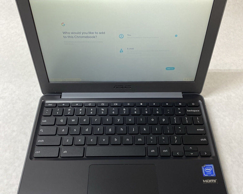 Asus C202SA 11.6" Notebook PC Intel Celeron N3060 1.60GHz 4GB RAM 16GB READ