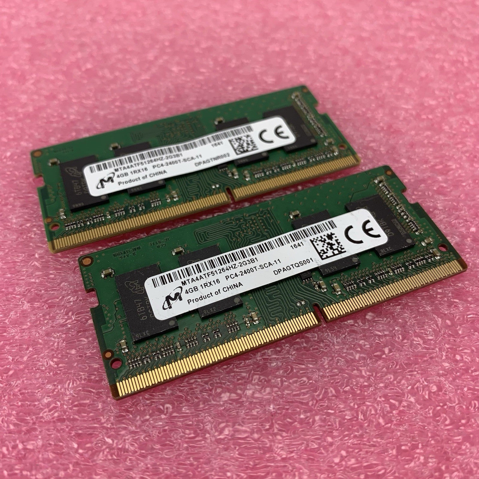 Micron MTA4ATF51264HZ-2G3B1 PC4-2400T-SCA-11 4GB 1Rx16 Desktop Memory RAM Lot 20