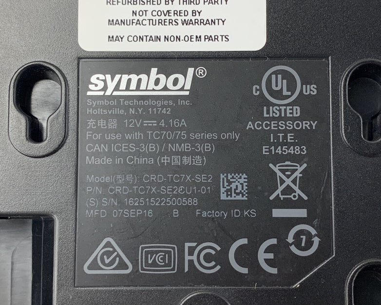 Zebra TC8000 Handheld PC Barcode Scanner Tested w/ Battery, Cradle, Power Supply
