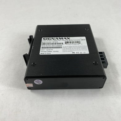 Signamax I-1100 10/100 to 100FX PoE+ Industrial Media Converter SM/SC