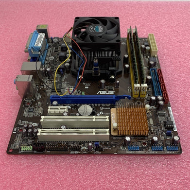 Asus M2N68-AM Motherboard AMD Phenom 9750 2.4GHz 4GB RAM w/ Shield