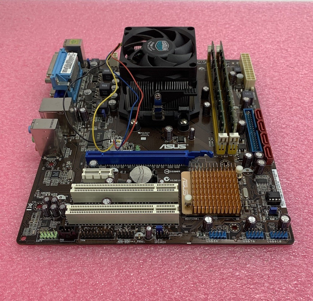 Asus M2N68-AM Motherboard AMD Phenom 9750 2.4GHz 4GB RAM w/ Shield