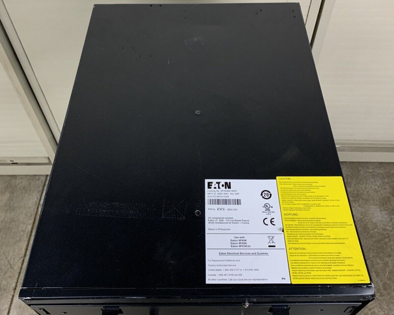 Eaton 9PXEBM180RT Extended Battery Unit Tested w/Batteries MFG 2022 No Faceplate