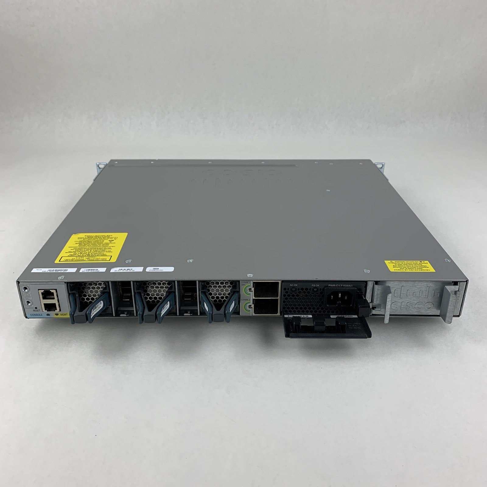 Cisco WS-C3850-48P-S V07 Catalyst 3850 w/ C3850-NM-4-1G Switch Tested Reset