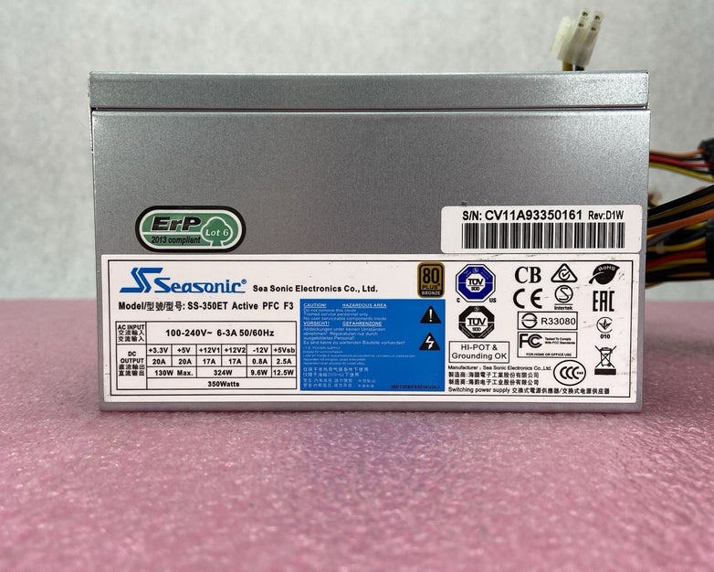 Seasonic SS-350ET Active PFC F3 80 Plus Bronze 350W ATX Power Supply