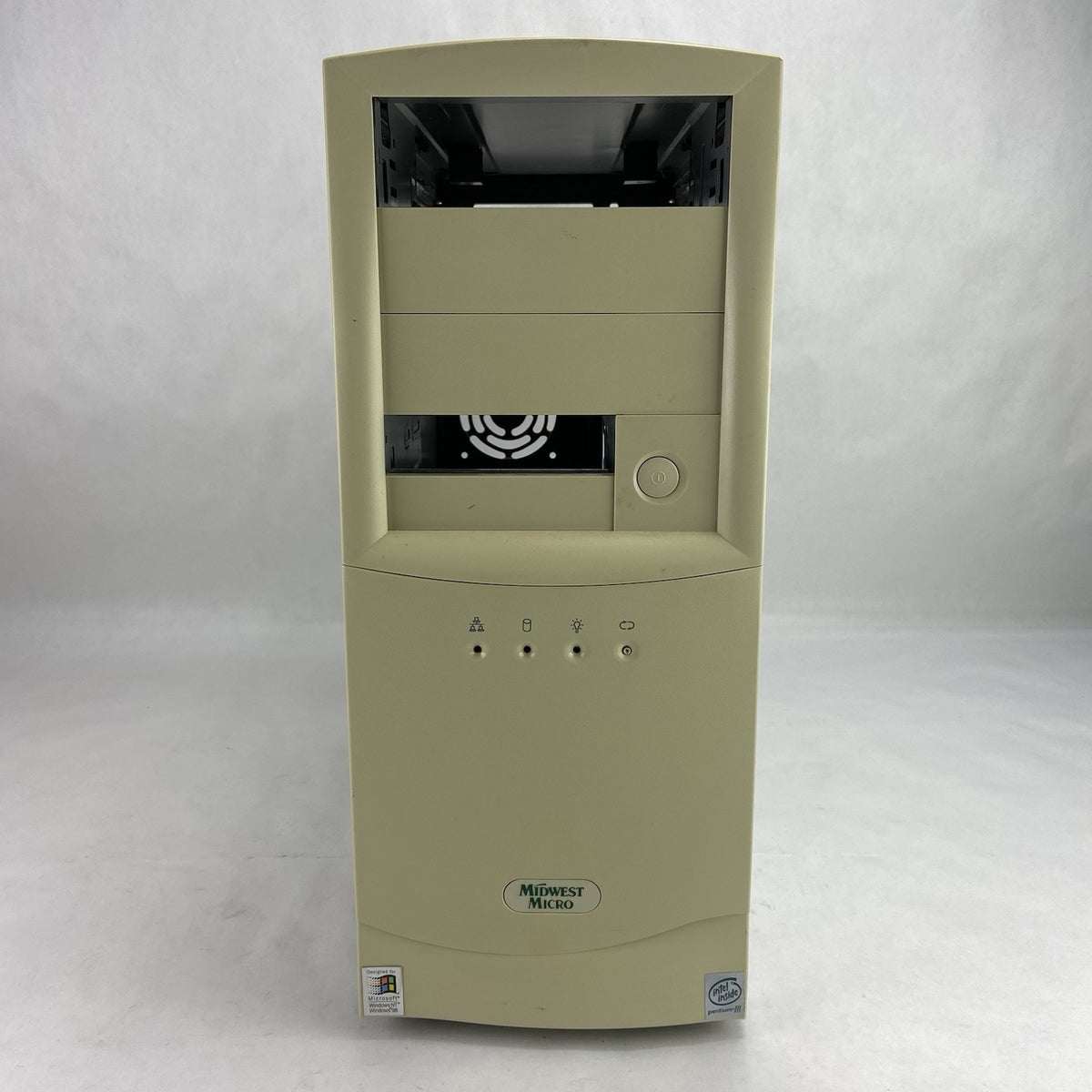 Midwest Micro Vintage Mid Tower Computer Case Bare Bones No PSU1
