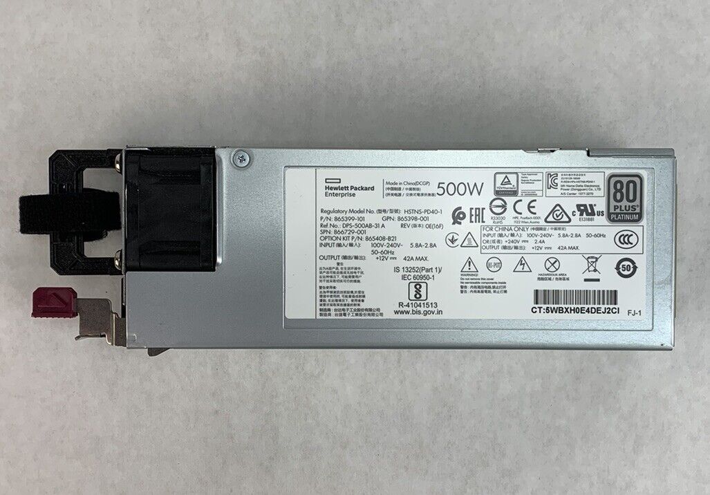 HP HSTNS-PD40-1 500W Power Supply 865399-101