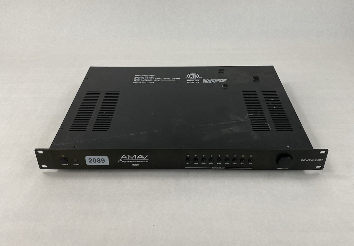 Australian Monitor IN400 Audio Amplifier Tested