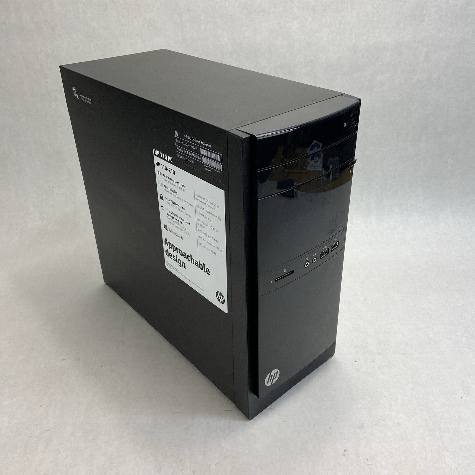 HP 110-210 MT AMD A4-5000 1.5GHz 8GB RAM No HDD No OS0