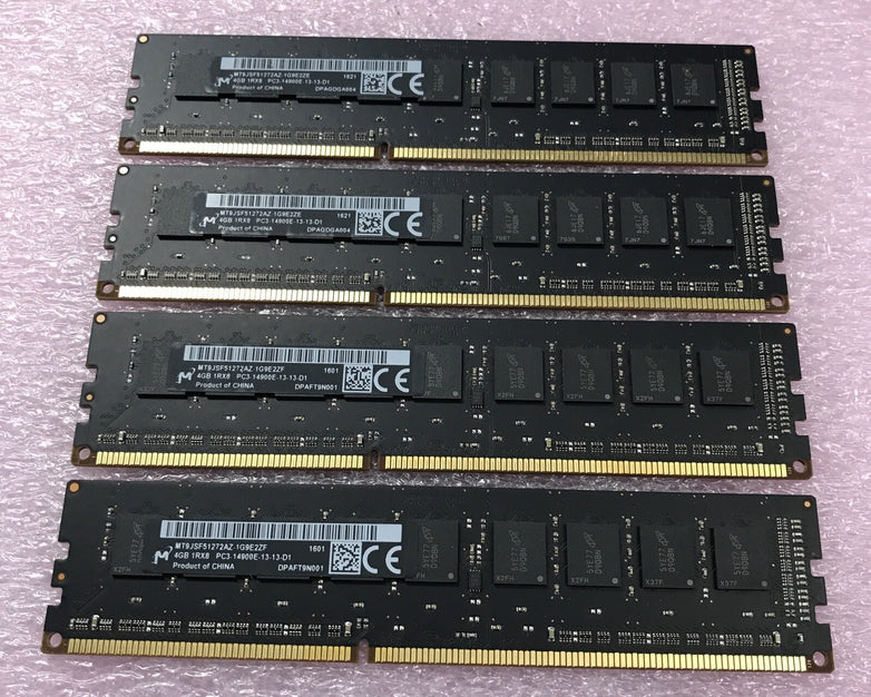 Micron 16GB 1Rx8 PC3-14900E-13-13-D1 Ram MT9JSF51272AZ-1G9E2ZF