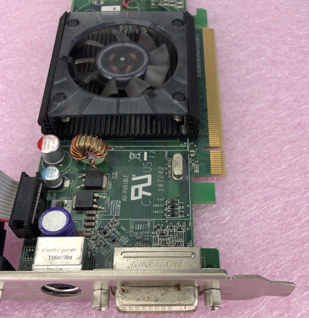 Asus ATI 0WX085 ad-rv610le Radeon HD2400 Pro 128MB VGA DVI GPU (Lot of 2)