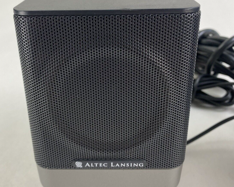 Altec Lansing Pair of Mini Portable Computer Speakers 221 For Parts or Repair