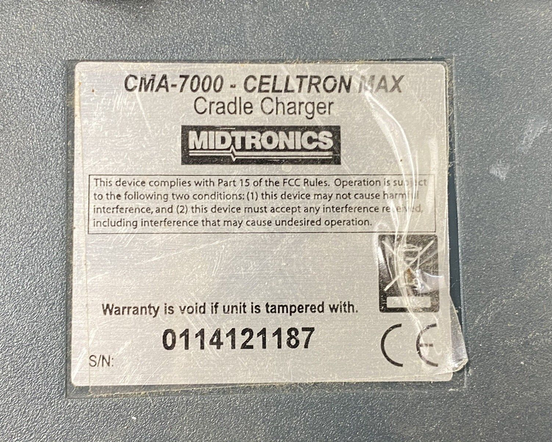 Midtronics Celltron Max CMA-7000 Cradle Charger Untested No AC Adapter