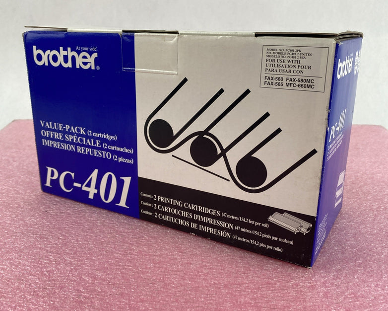 Brother PC-401 Printing Cartridges Value pack 2 Cartridges