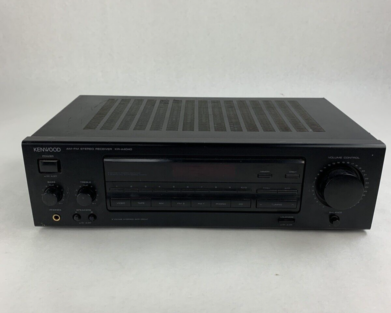 Kenwood KR-A4040 2 Channel Stereo Receiver No Remote Ports Squealing For Parts