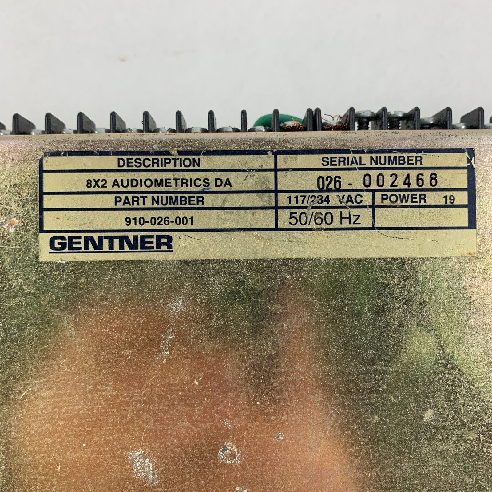 Gentner DA-801 Distribution Amplifier Power Tested