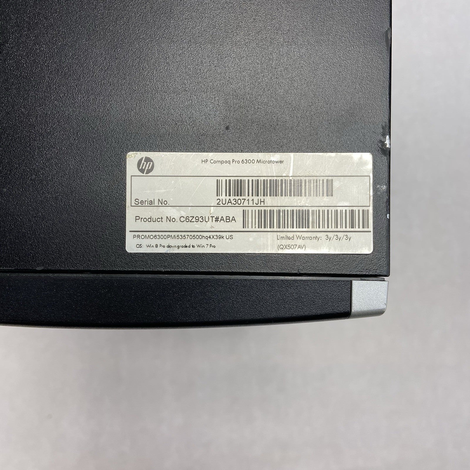 HP Compaq Pro 6300 MT Intel Core i5-3570 3.4GHz 4GB RAM No HDD No OS3