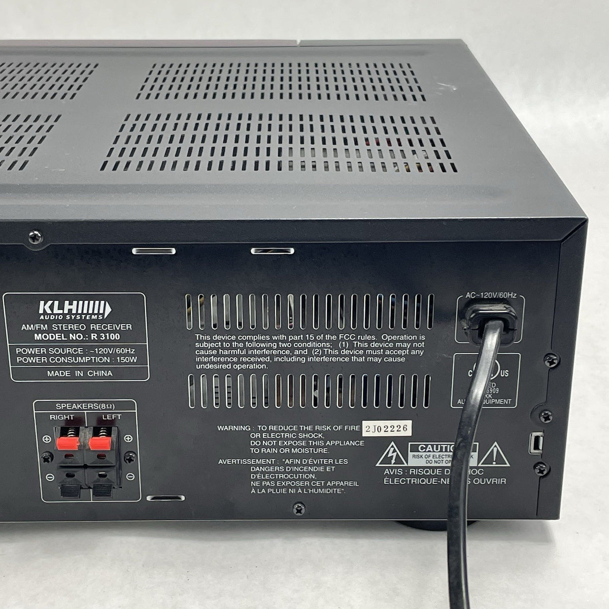 KLH R3100 Audio Systems AM/FM Stereo Receiver Tested7