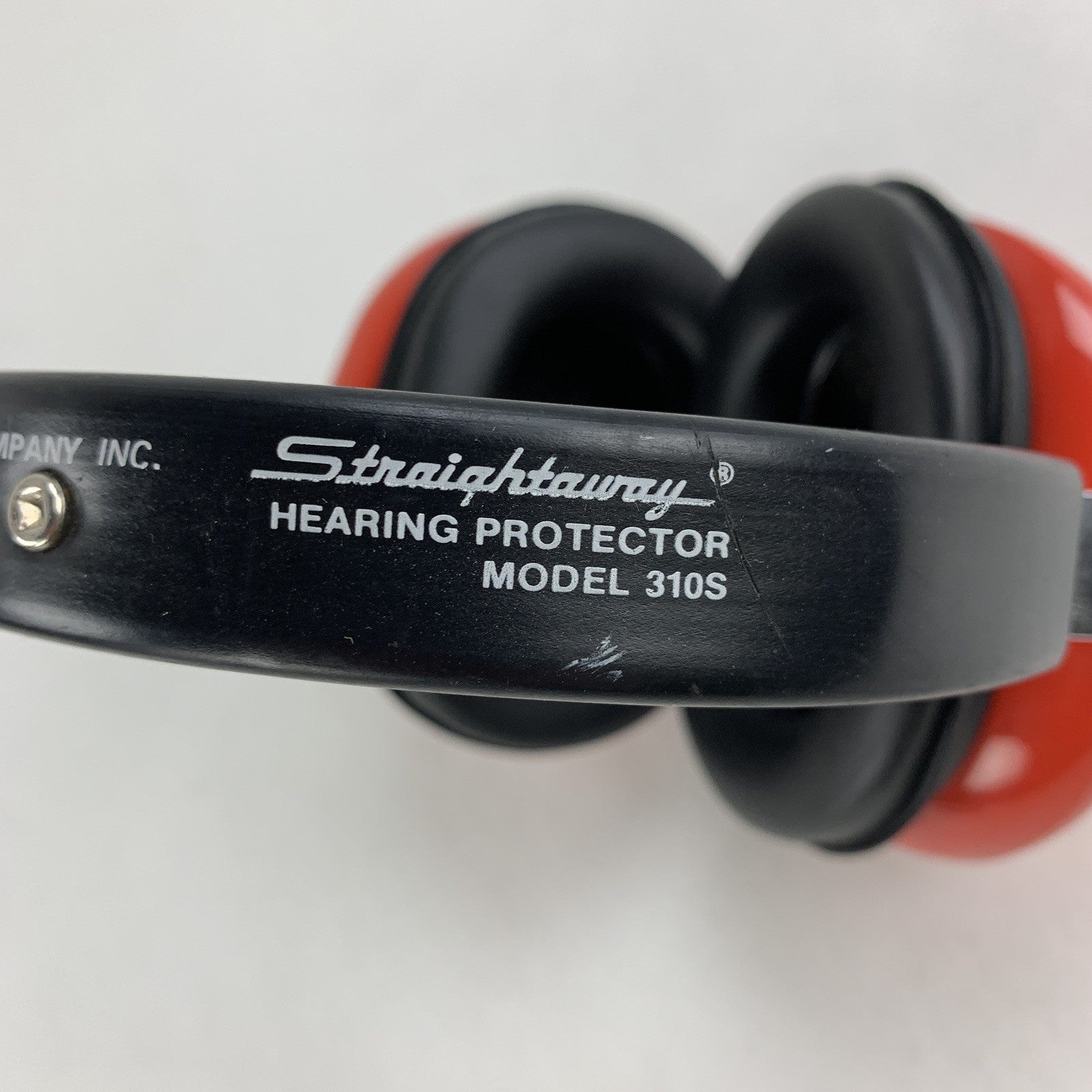 David Clark Company 310S Protective Headgear 12489G-02 Red Vintage