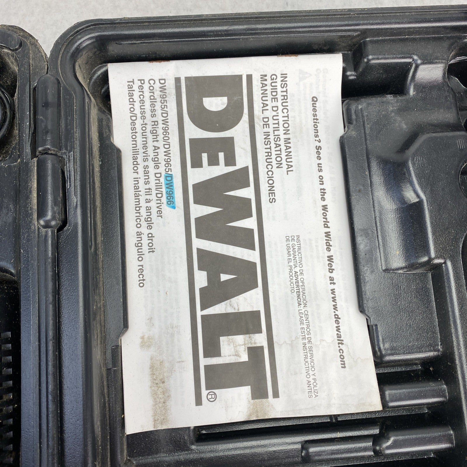 DEWalt 966 VSR Cordless Right angle Drill3
