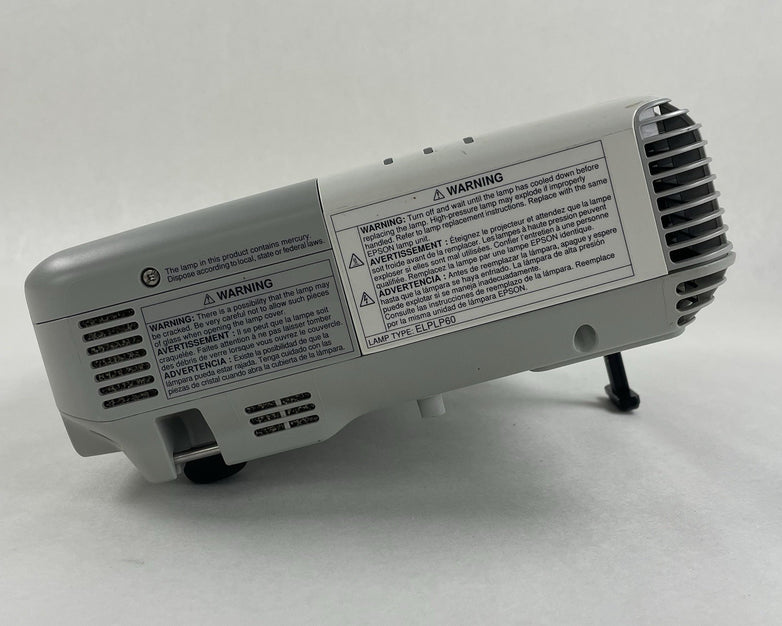 Epson H382F LCD Lamp Projector No Lamp No Remote- Parts or Repair