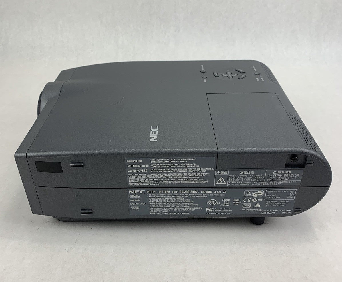 NEC Gray MT1055 Home Theater Projector - Parts or Repair