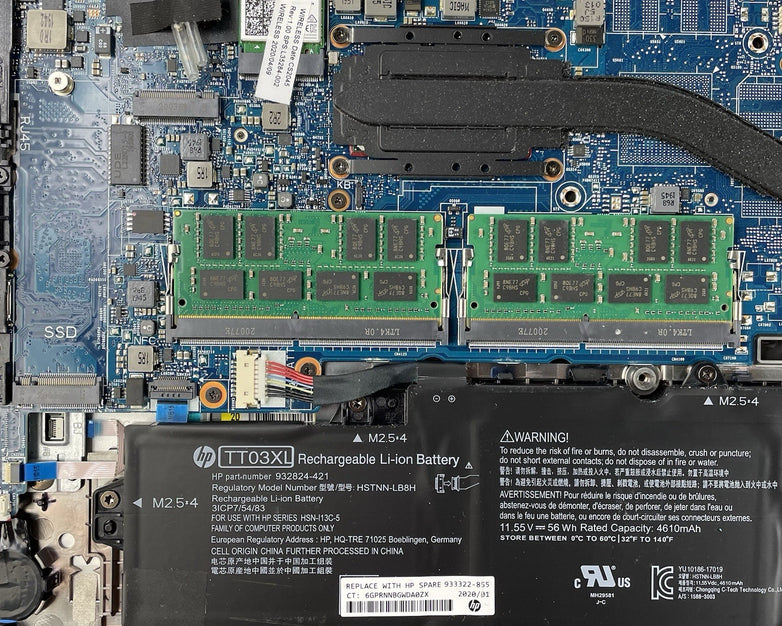 HP EliteBook 850 G6 i7-8665U 1.90 GHz 32 GB RAM No SSD/OS/AC