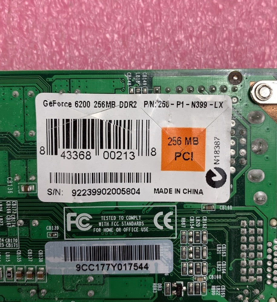 Nvidia GeForce 6200 256MB DDR2 N62LEPL-LF Video Graphics Card8