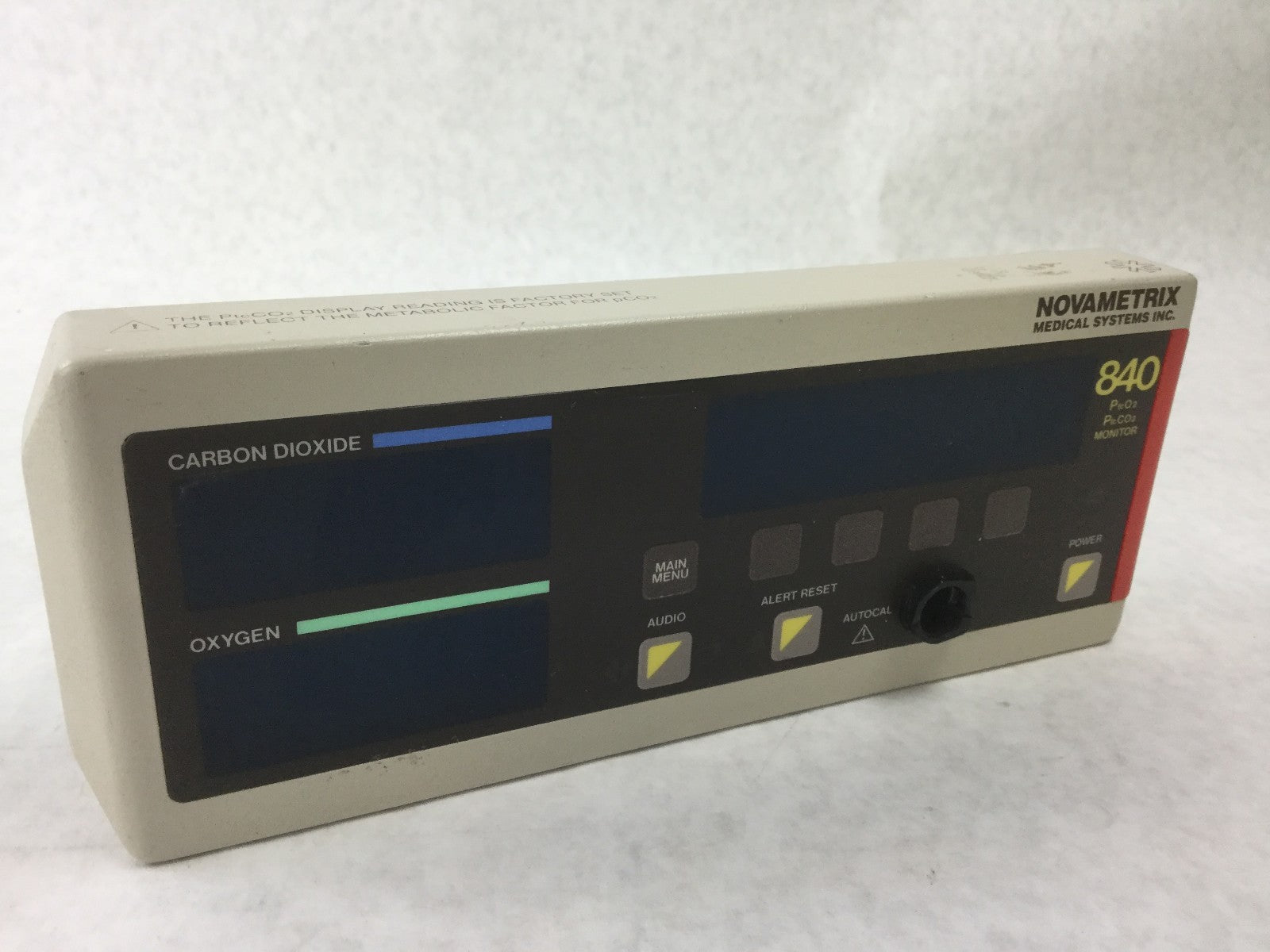 NOVAMETRIX Medical Systems 840, Front Screen w/Motherboard 2260-02-01