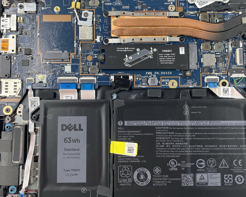 Dell Latitude 7420 14" i7-1185G7 3.00 GHz 32 GB RAM No SSD/OS/AC - READ